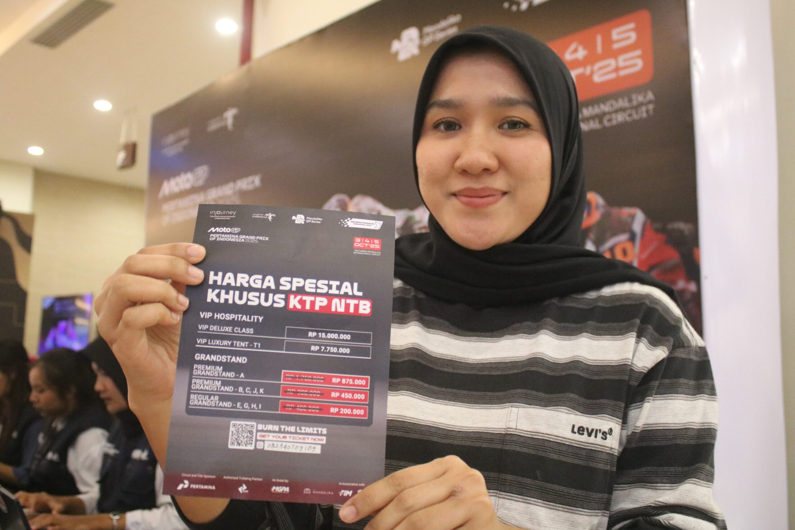 Tiket Khusus KTP NTB untuk MotoGP Mandalika 2025 Laris Manis, Terjual 50 Persen