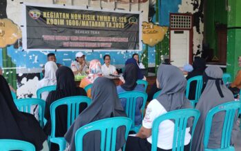 TMMD 126 Kodim Mataram Hadirkan Layanan KB Gratis bagi Warga Dasan Geria