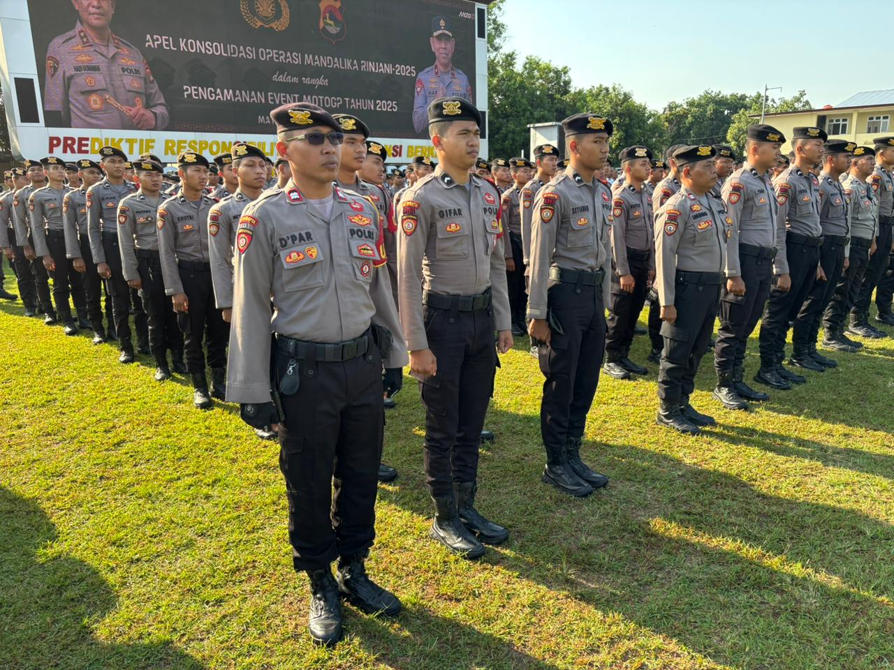 Polda NTB Gelar Apel Konsolidasi Usai Sukses Amankan MotoGP Mandalika 2025