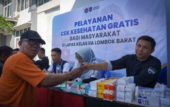 Lapas Kelas IIA Lombok Barat Gelar Pemeriksaan Kesehatan Gratis untuk Warga Sekitar
