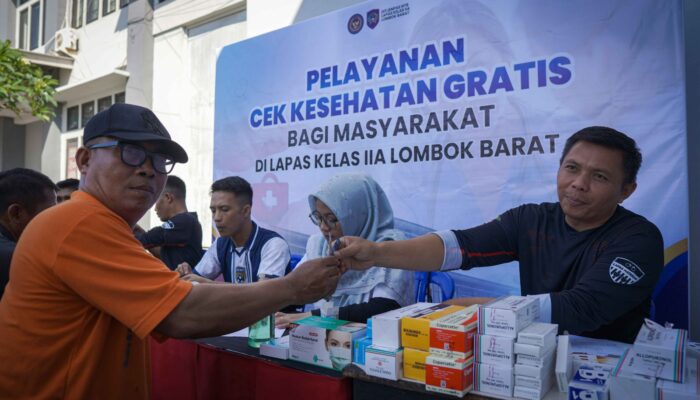 Lapas Kelas IIA Lombok Barat Gelar Pemeriksaan Kesehatan Gratis untuk Warga Sekitar