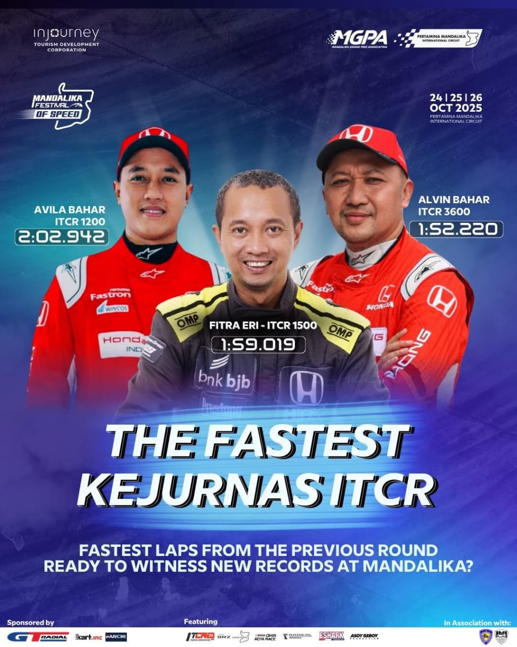 Tiga Jagoan Touring Siap Adu Cepat di Mandalika Festival of Speed 2025