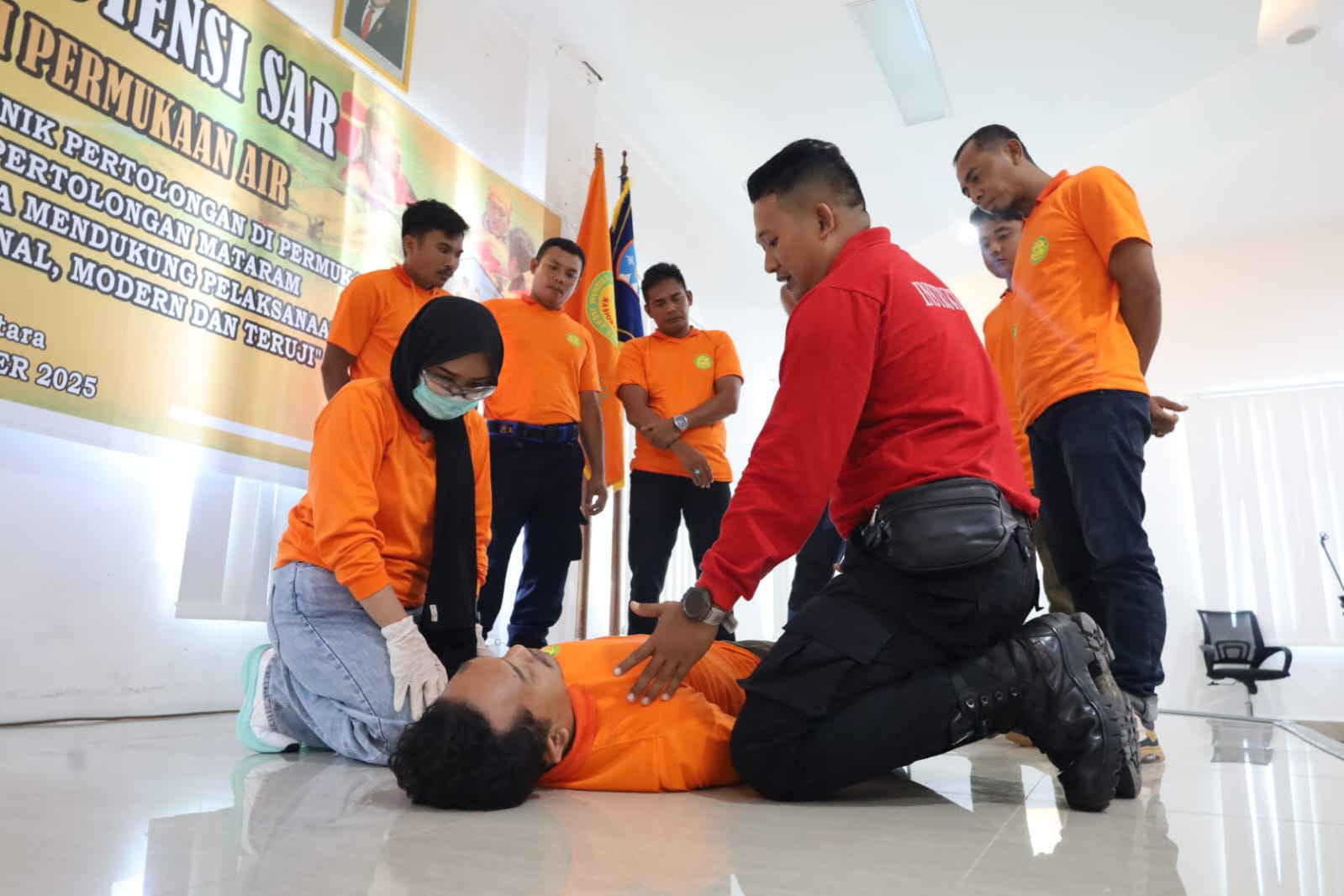 50 Peserta Ikuti Pelatihan Potensi SAR di Lombok Utara, Siap Hadapi Kondisi Darurat di Laut dan Wisata Bahari