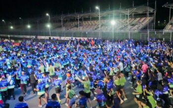 Mandalika Korpri Fun Night Run 2025 Pecahkan Rekor, 7.500 Pelari Ramaikan Sirkuit Internasional Mandalika