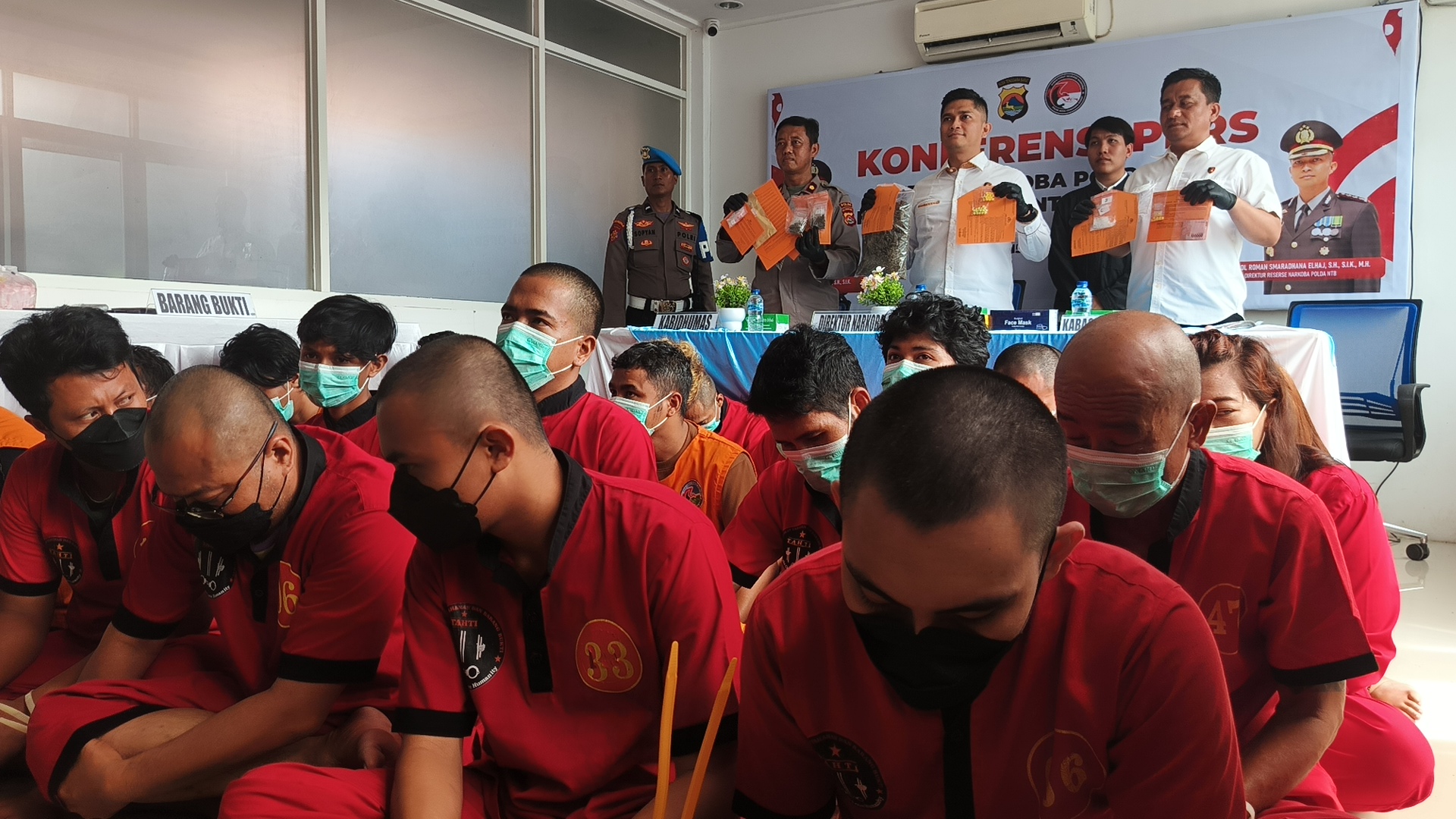 Operasi Anti Rinjani 2025, Polda NTB Ungkap 112 Kasus Narkoba dan Amankan 165 Tersangka