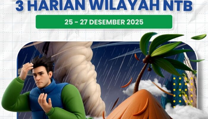 BMKG Keluarkan Peringatan Dini: Hujan Lebat dan Petir Landa NTB Malam Ini, Warga Diminta Waspada