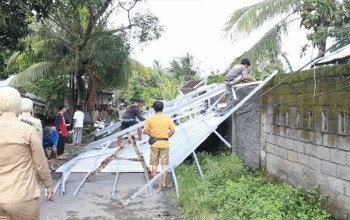 Cuaca Ekstrem di Lombok Tengah, Atap Rumah Warga Berterbangan