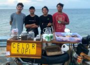 Viral di NTB, Celor Kupi Hadirkan Sensasi Ngopi dari Atas Motor
