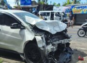 Kecelakaan Adu Jangkrik di Jalan Raya Senggigi, Tiga Kendaraan Terlibat, Tiga Orang Luka
