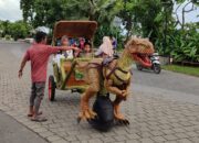 Dino Dokar Hadir di Mandalika, Atraksi Unik Gabungkan Dokar dan Dinosaurus