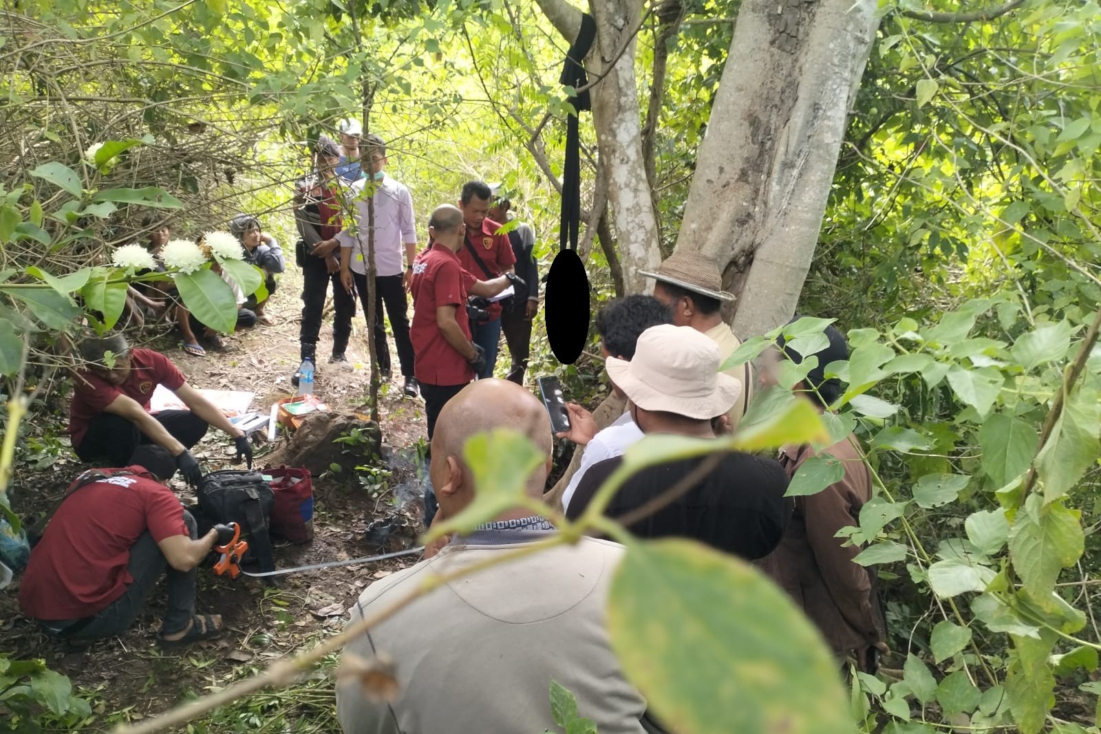 Tengkorak Perempuan Tergantung di Perbukitan Sekotong Gegerkan Warga