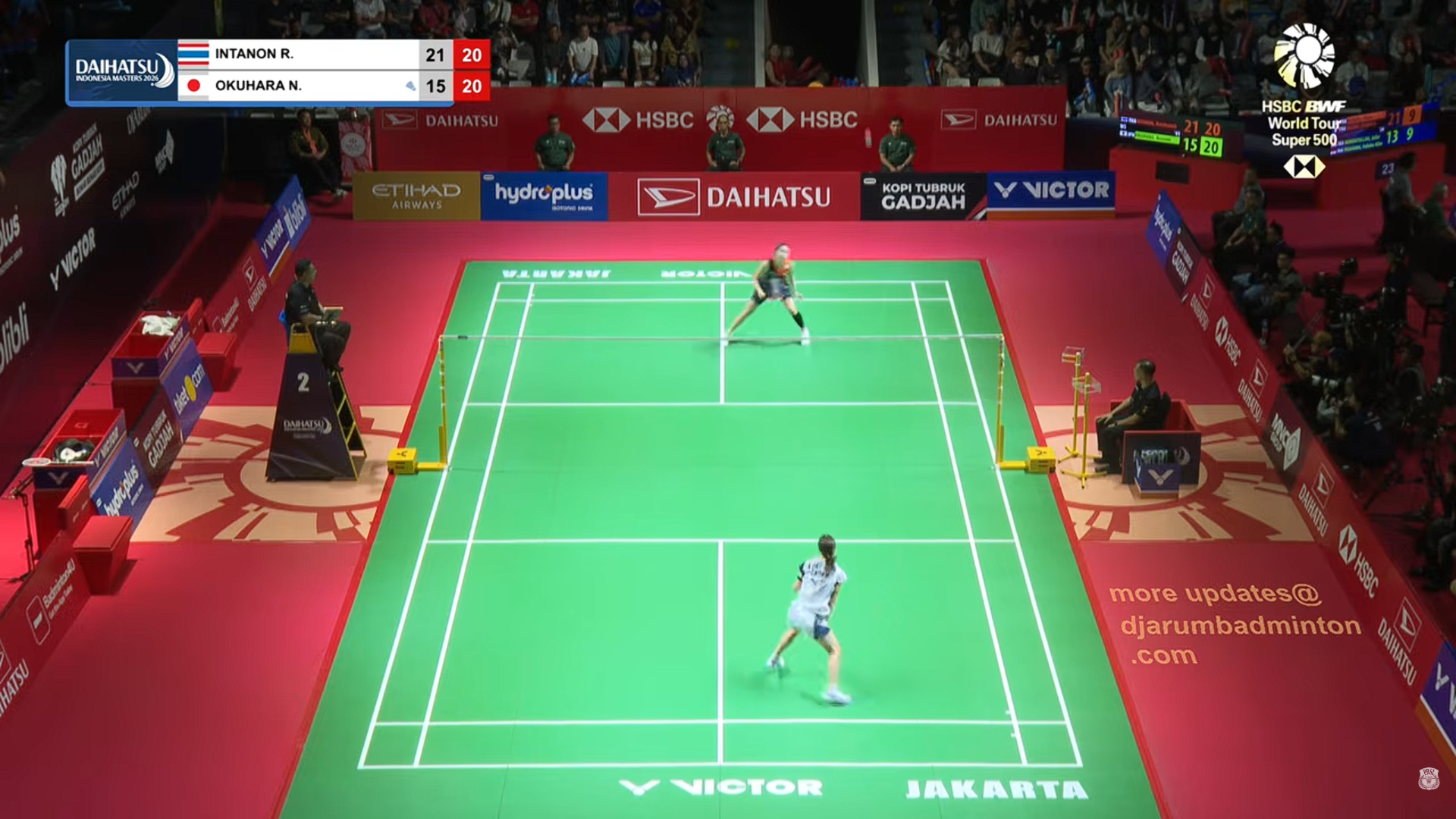 Ratchanok Intanon Tampil Dominan atas Nozomi Okuhara di Indonesia Masters 2026