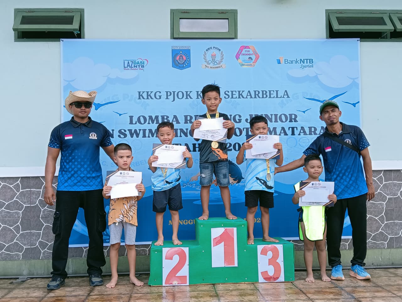 295 Atlet Cilik Ramaikan Fun Swimming se-Kota Mataram, Cetak Bibit Renang Sejak Dini