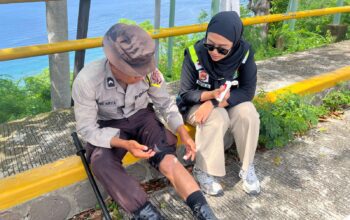 Polda NTB Siagakan Layanan Kesehatan di Long March Bintara Remaja Samapta