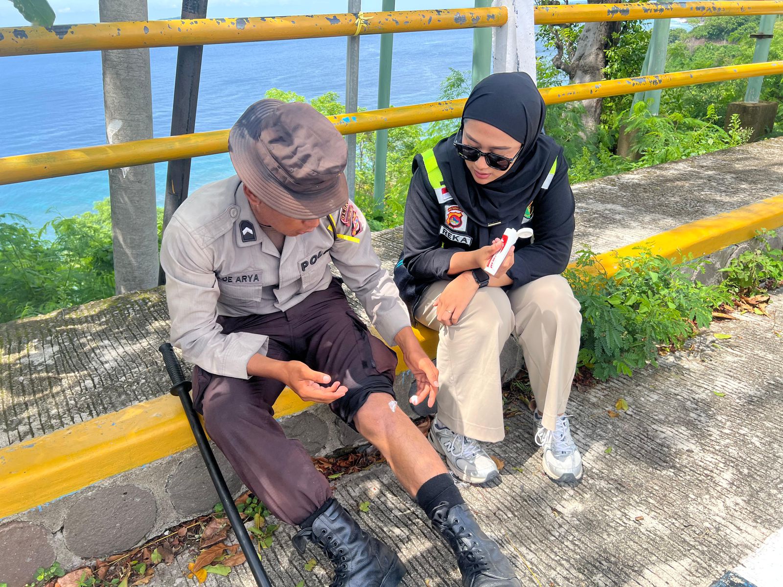 Polda NTB Siagakan Layanan Kesehatan di Long March Bintara Remaja Samapta