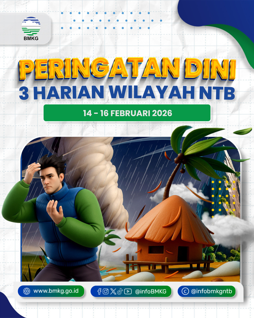 Hujan Lebat Disertai Petir Berpotensi Landa NTB Siang Ini, BMKG Imbau Warga Waspada