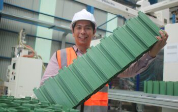 Blok Bangunan dari Plastik Daur Ulang Produksi Lombok Diminati Arab Saudi