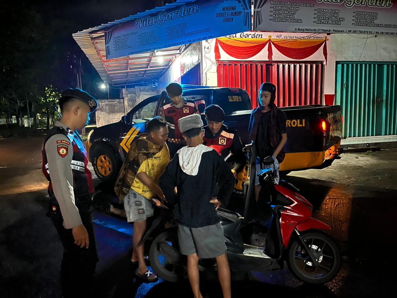 Dilaporkan via 110, Aksi Balap Lari Liar di Mataram Dibubarkan Polisi