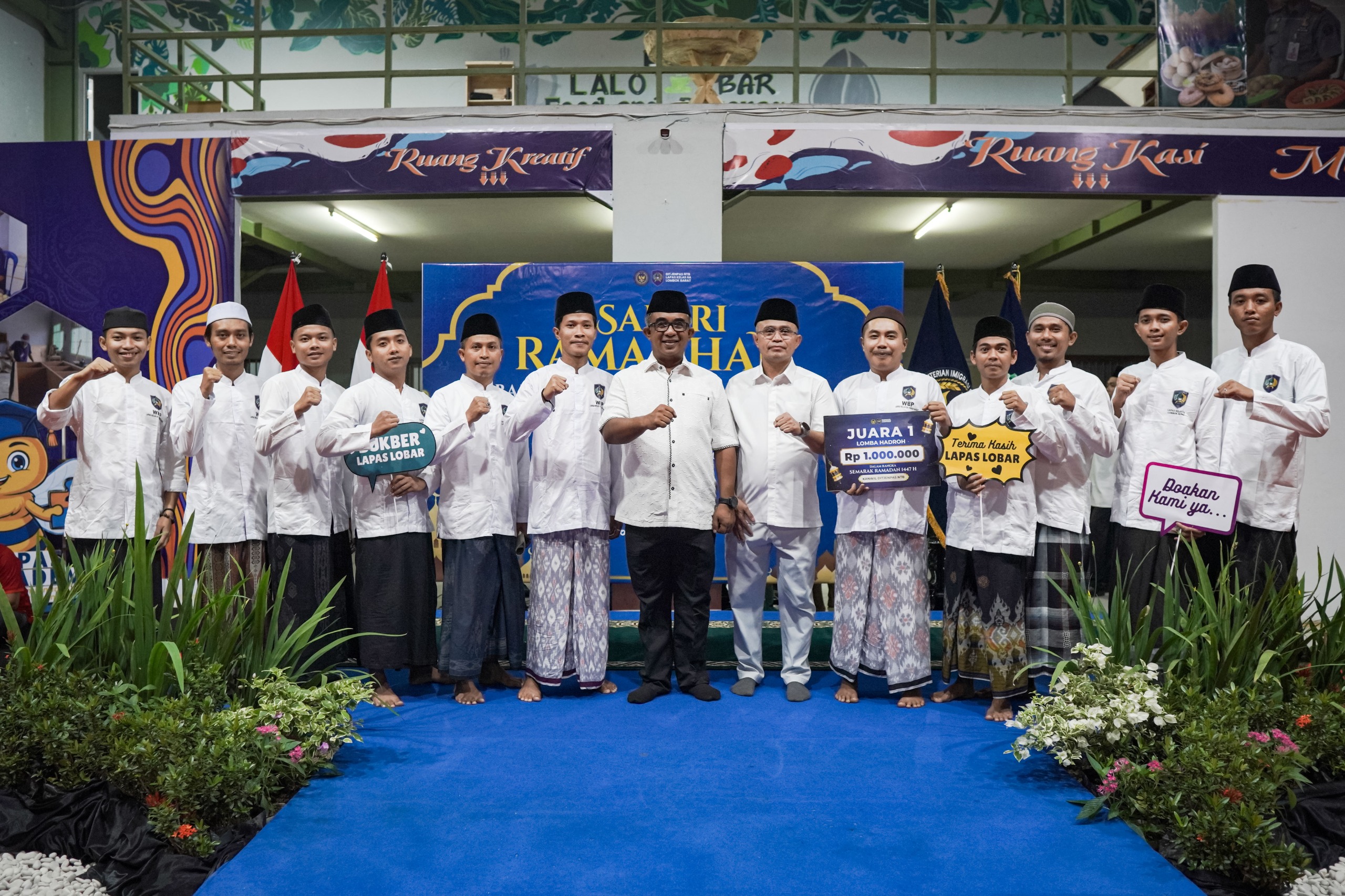 Hebat! WBP Lapas Lombok Barat Raih 3 Juara I di Semarak Ramadan NTB