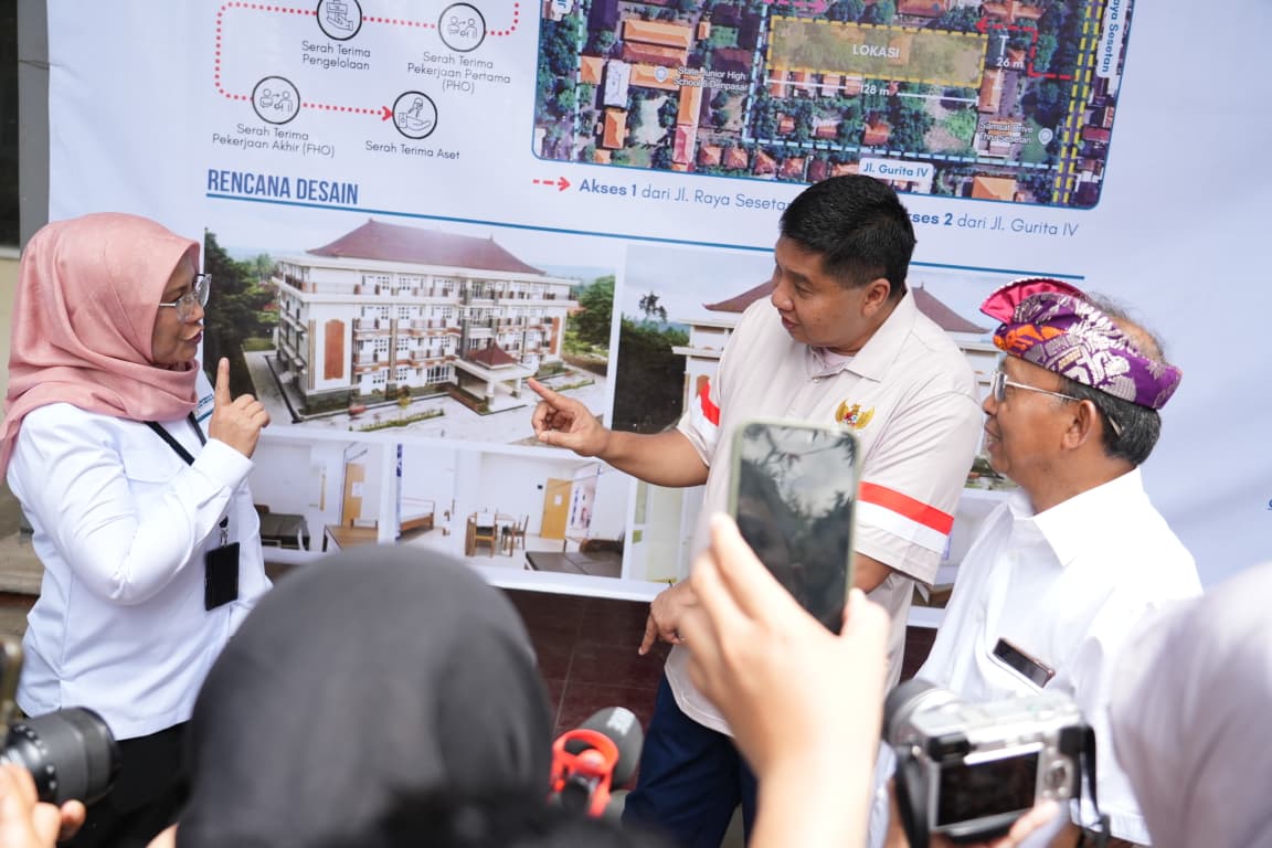 Menteri PKP Tinjau Lokasi Rusun MBR di Denpasar, Siap Bangun 60 Unit Hunian Vertikal