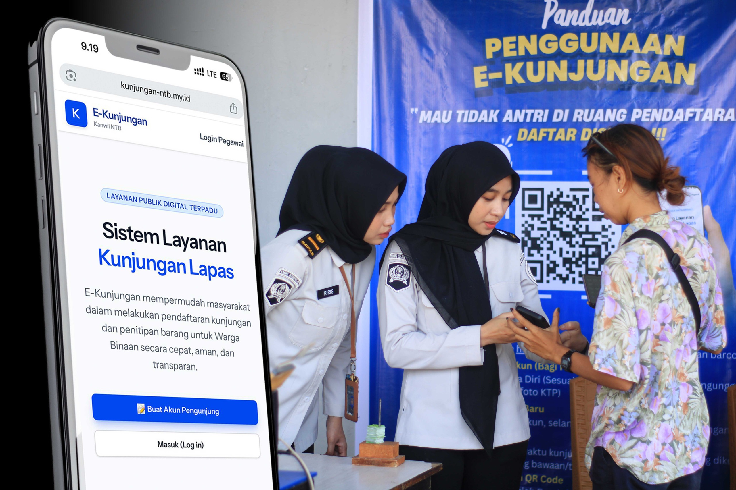Lapas Lombok Barat Luncurkan E-Kunjungan, Antrean Lebaran Dipangkas