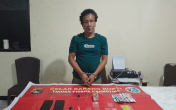 Pengedar Sabu Ditangkap di Terara Lombok Timur, Polisi Amankan 1,05 Gram Barang Bukti