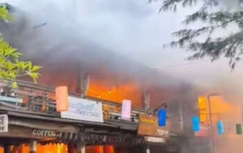 Kebakaran Besar Gili Trawangan Pagi Ini, Sama Sama Bar dan Ocean Bar Hangus