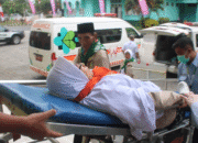 Jemaah Haji NTB Patah Tulang, Dilarikan ke RS Saat Tiba di Asrama Haji