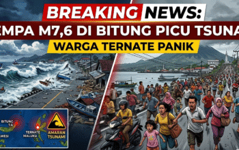 BREAKING NEWS: Gempa M7,6 di Bitung Picu Tsunami, Warga Ternate Panik