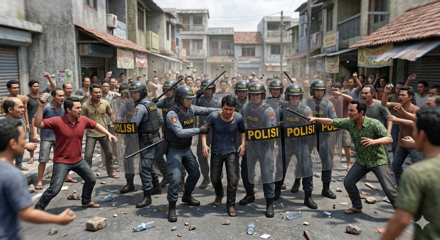 Detik-Detik Evakuasi Pelaku Curanmor di Aikmel Berujung Ricuh