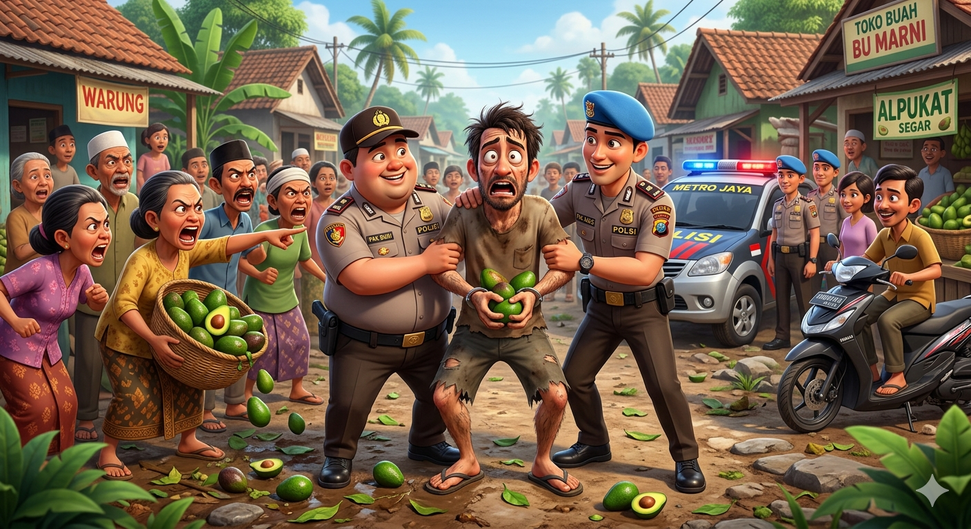 Warga Aikmel Tangkap Terduga Pencuri Alpukat, Polisi Imbau Tak Main Hakim Sendiri