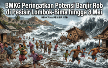 BMKG Peringatkan Potensi Banjir Rob di Pesisir Lombok-Bima hingga 8 Mei