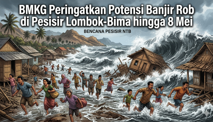 BMKG Peringatkan Potensi Banjir Rob di Pesisir Lombok-Bima hingga 8 Mei