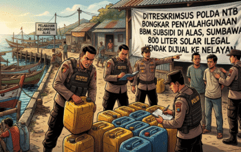 Polisi Bongkar Solar Subsidi Ilegal di Sumbawa, 800 Liter Hendak Dijual ke Nelayan