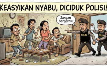 Digerebek Saat Diduga Pesta Sabu, 5 Warga Narmada Diamankan Polisi