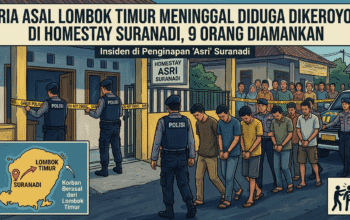 9 Orang Satu Keluarga Aniaya Pria hingga Tewas di Suranadi, Motif Kesal Korban Ajak Keponakan ke Homestay