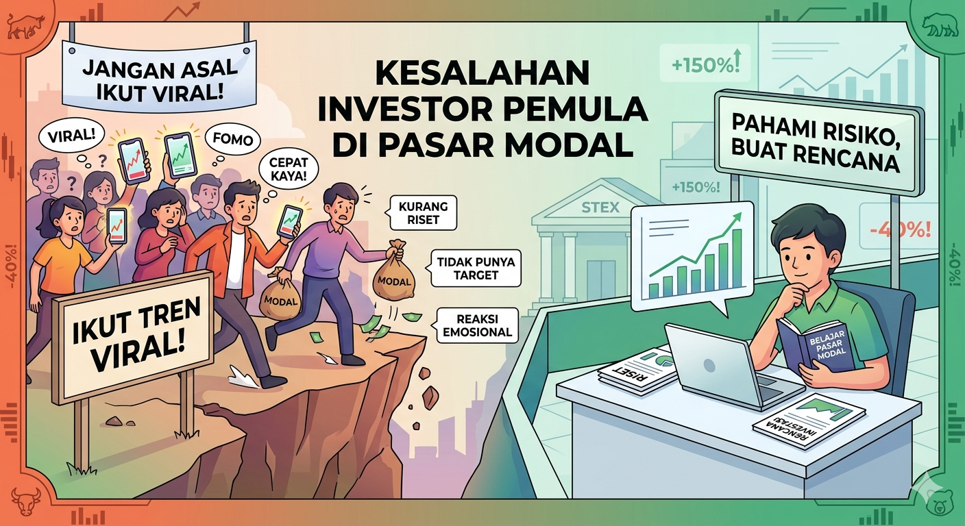 Jangan Asal Ikut Viral! Ini Kesalahan Investor Pemula di Pasar Modal
