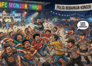 Ricuh Saat Konser di Kafe Monjok Timur, Polisi Hentikan Acara dan Bubarkan Penonton