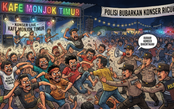 Ricuh Saat Konser di Kafe Monjok Timur, Polisi Hentikan Acara dan Bubarkan Penonton
