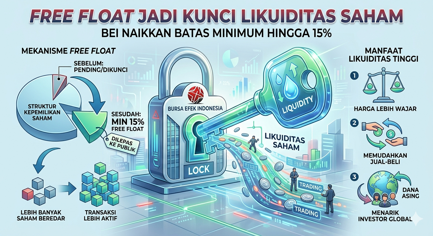Free Float Jadi Kunci Likuiditas Saham, BEI Naikkan Batas Minimum hingga 15%