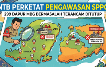NTB Perketat Pengawasan SPPG, 299 Dapur MBG Bermasalah Terancam Ditutup
