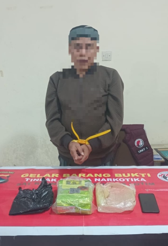 Polisi Tangkap Kurir 1 Kilogram Sabu di Aikmel