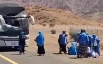 Bus Jamaah Haji Indonesia Tabrakan di Madinah, 10 Orang Luka