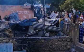 15 Rumah Terbakar Hebat di Bima Saat Warga Terlelap, Diduga Akibat Korsleting Listrik