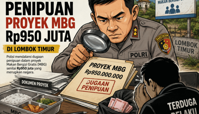 Polisi Usut Dugaan Penipuan Proyek MBG Rp950 Juta di Lombok Timur