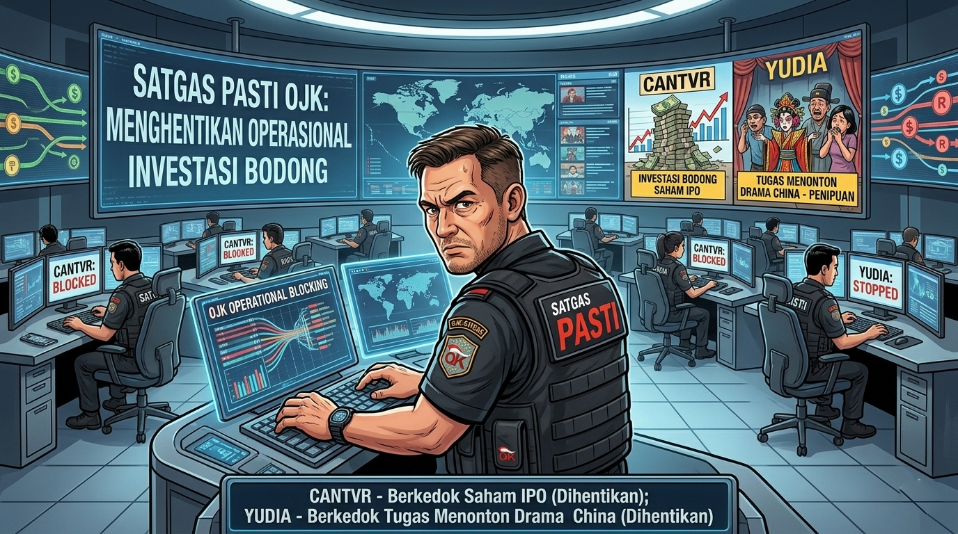 OJK Blokir CANTVR dan YUDIA, Modus Investasi Bodong Berkedok Saham hingga Drama China