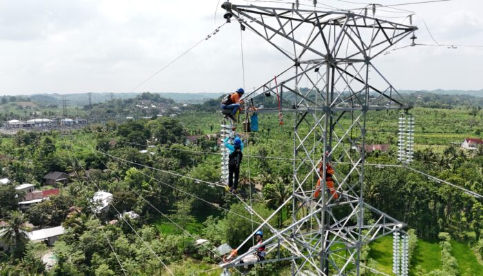 Cegah Blackout, PLN Inspeksi Tower Transmisi di Tanjung