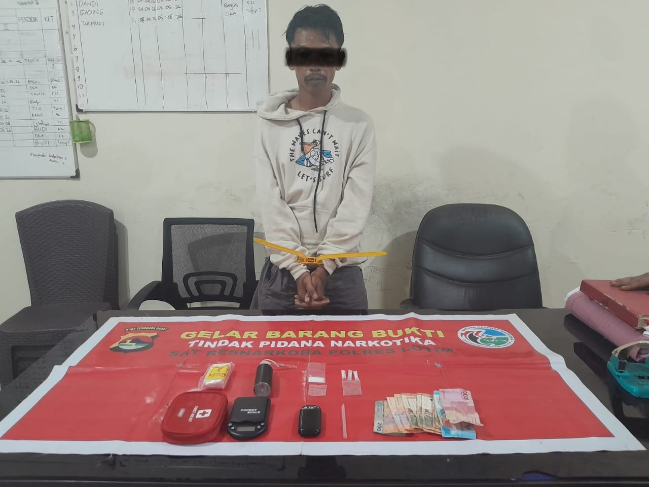 Residivis Shabu Sakra Dibekuk, Polisi Sita 3,35 Gram dan Timbangan Digital