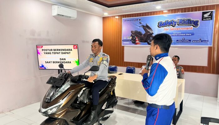 Sinergi Dishub, Polisi, dan Astra Motor NTB, Edukasi Safety Riding Tekan Risiko Kecelakaan di Lombok Utara