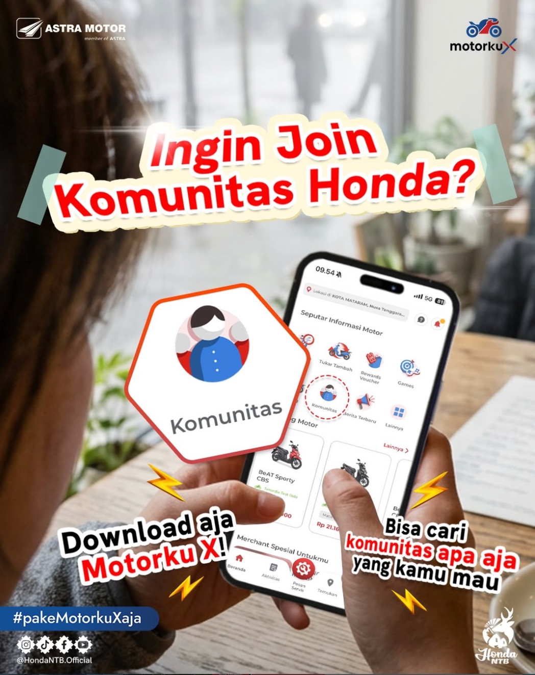 Cara Mudah Gabung Komunitas Honda Lewat Aplikasi Motorku X